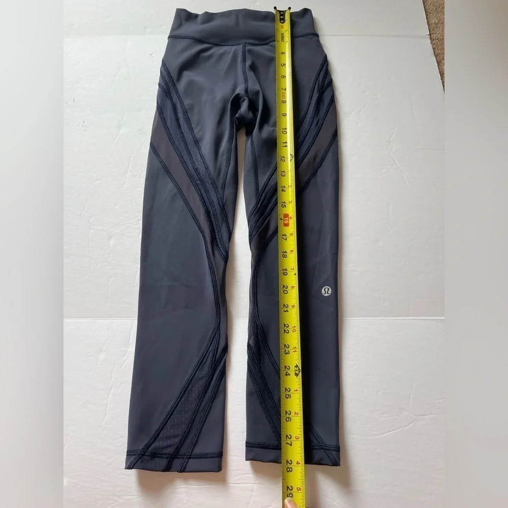 Lululemon Wunder Under Crop III and Never Still Crop 21” Both size 2